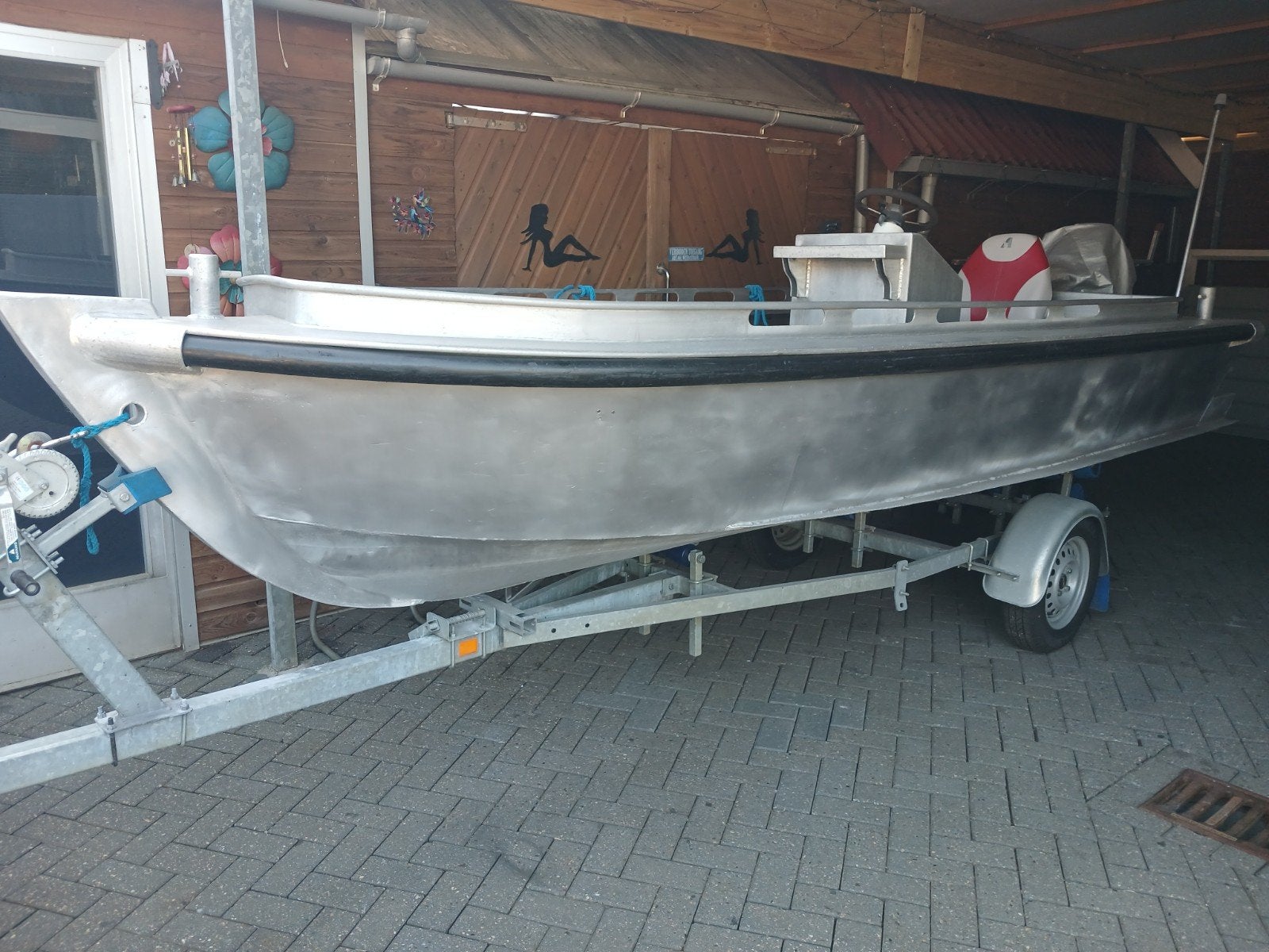 Aluminium boot 5m met 15pk Mercury en kanteltrailer, Watersport en Boten, Gebruikt, Buitenboordmotor, Aluminium, 5 m