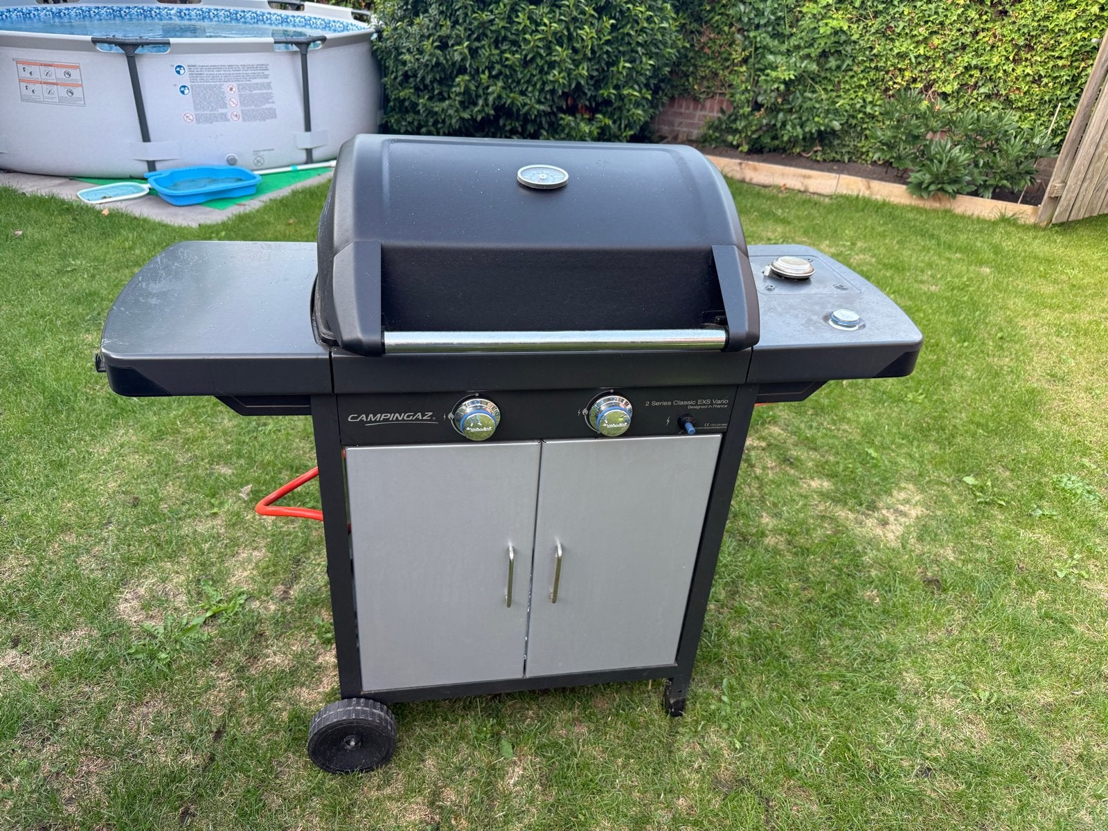 Gasbarbecue met afdekhoes, Ophalen, Gebruikt