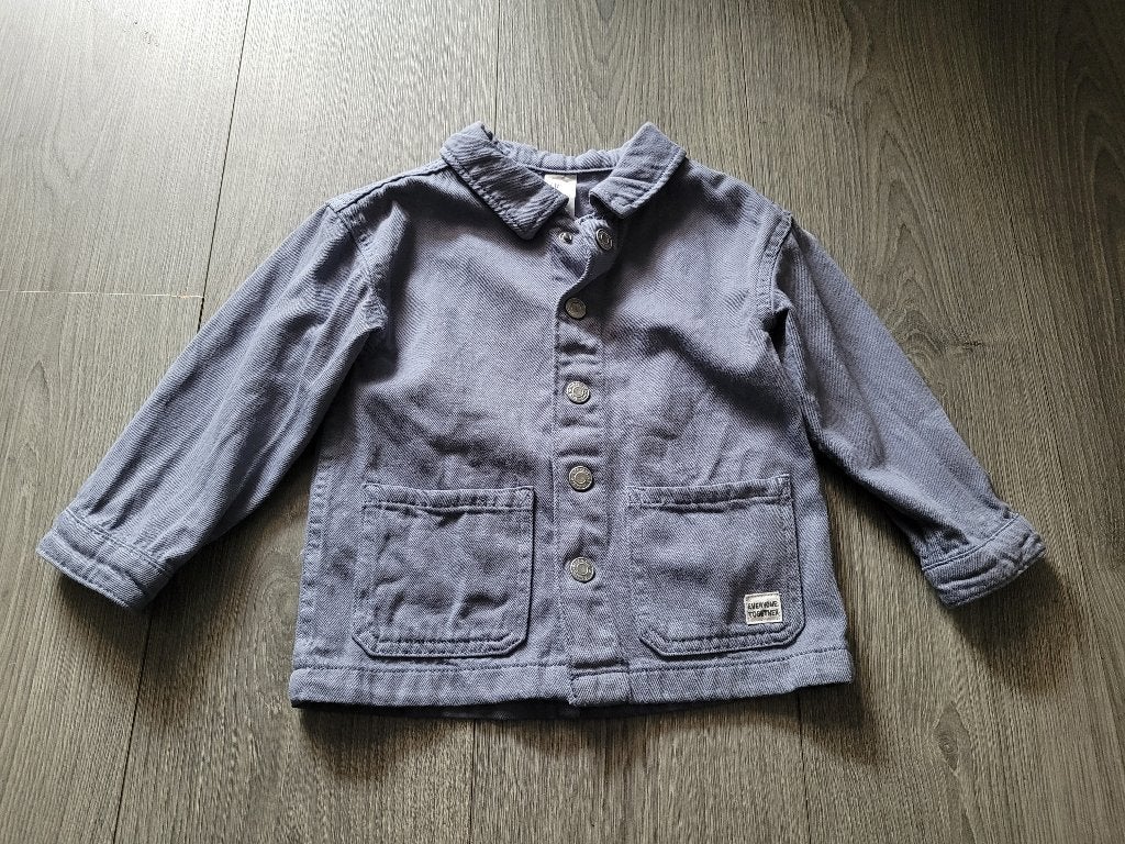 H&M blauw spijkerjasje maat 86 ~ MP3003, Kinderen en Baby's, Babykleding | Maat 86, H&M, Ophalen of Verzenden, Zo goed als nieuw