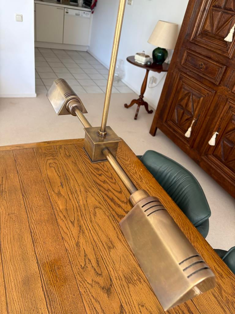 Moet weg: Hanglamp Ben Demmers Messing, Ophalen, Gebruikt, Metaal, 75 cm of meer