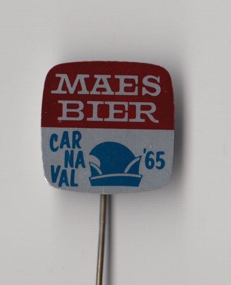 Maes Bier Carnaval speldje, Gebruikt, Niet vindbaar, Niet vindbaar, Speldje of Pin