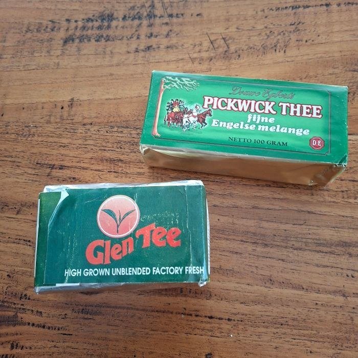 2 oude pakjes thee, Ophalen of Verzenden, Nieuw