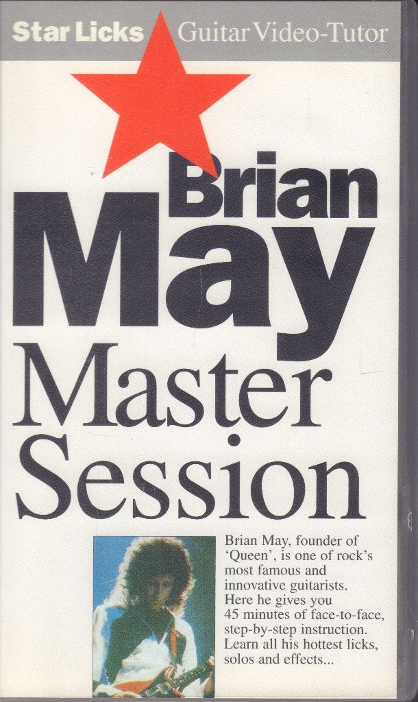 BRIAN MAY (QUEEN) MASTER SESSIONS (VHS VIDEO), Alle leeftijden, Verzenden, Zo goed als nieuw, Muziek en Concerten