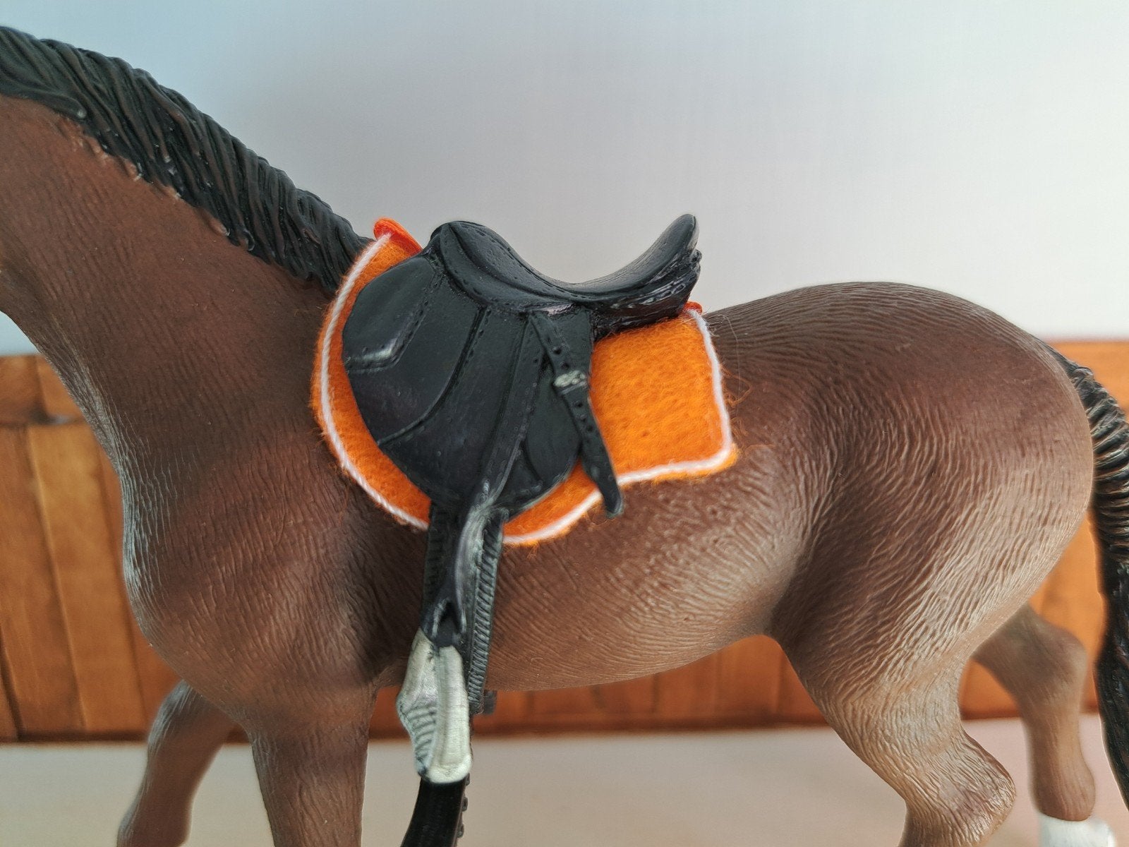 schleich zadel dekje oranje, Ophalen of Verzenden