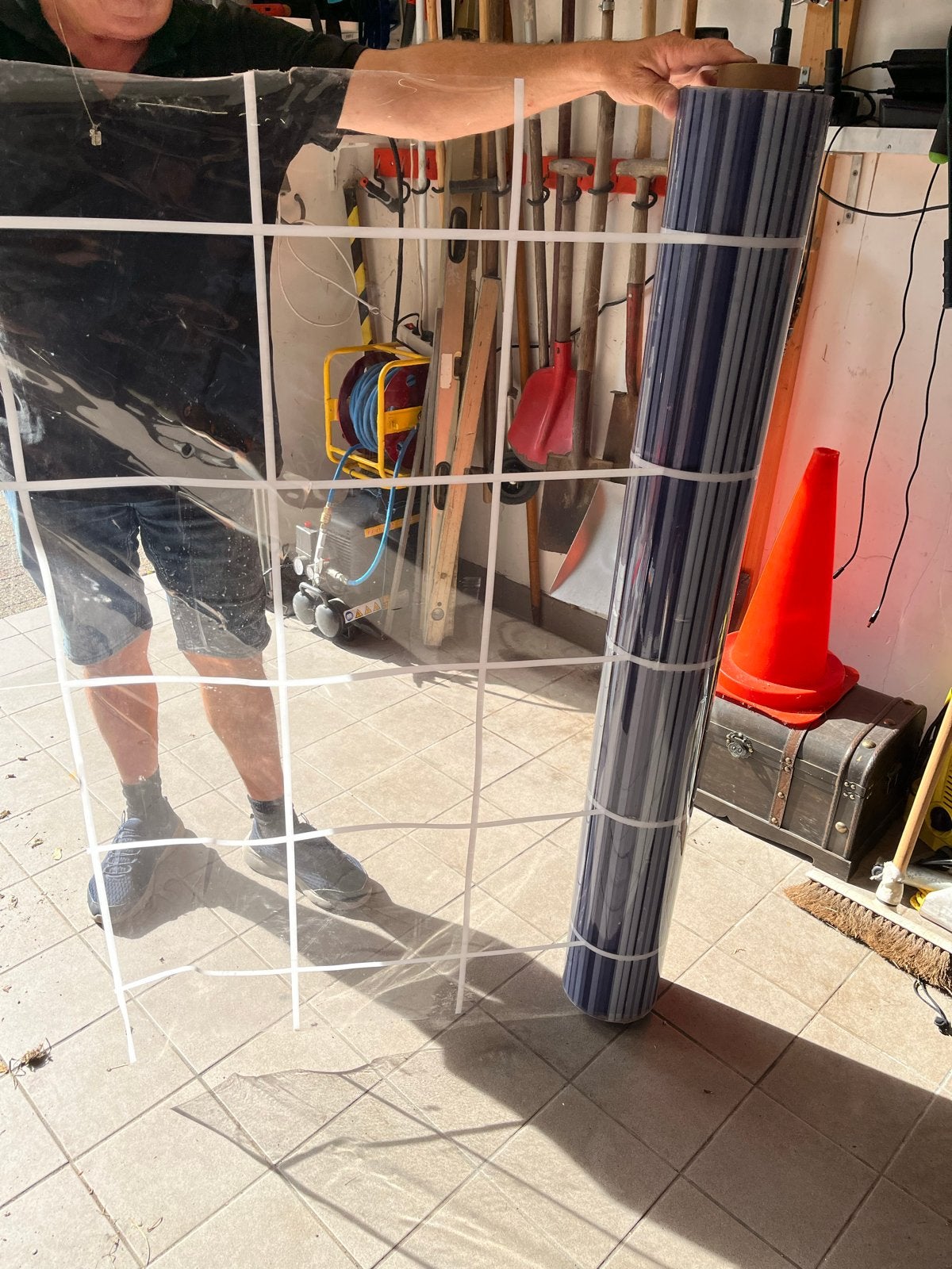 Transparant PVC Raamzeil op Rol - Doorzichtig, Doe-het-zelf en Verbouw, Ophalen, Nieuw, Overige typen