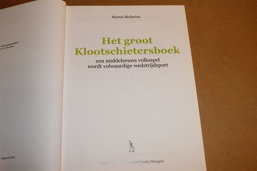 Het Groot Klootschietersboek — Hét Standaardwerk, Ophalen of Verzenden