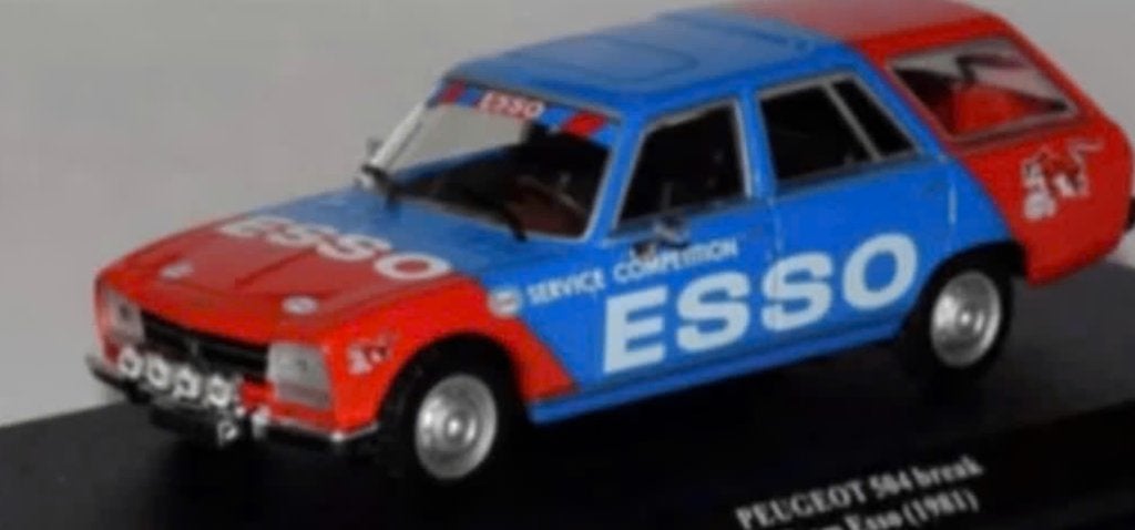Peugeot 504 break Team ESSO 1981 1/43 Rallye Assistance, Verzenden, Nieuw, Auto, Overige merken
