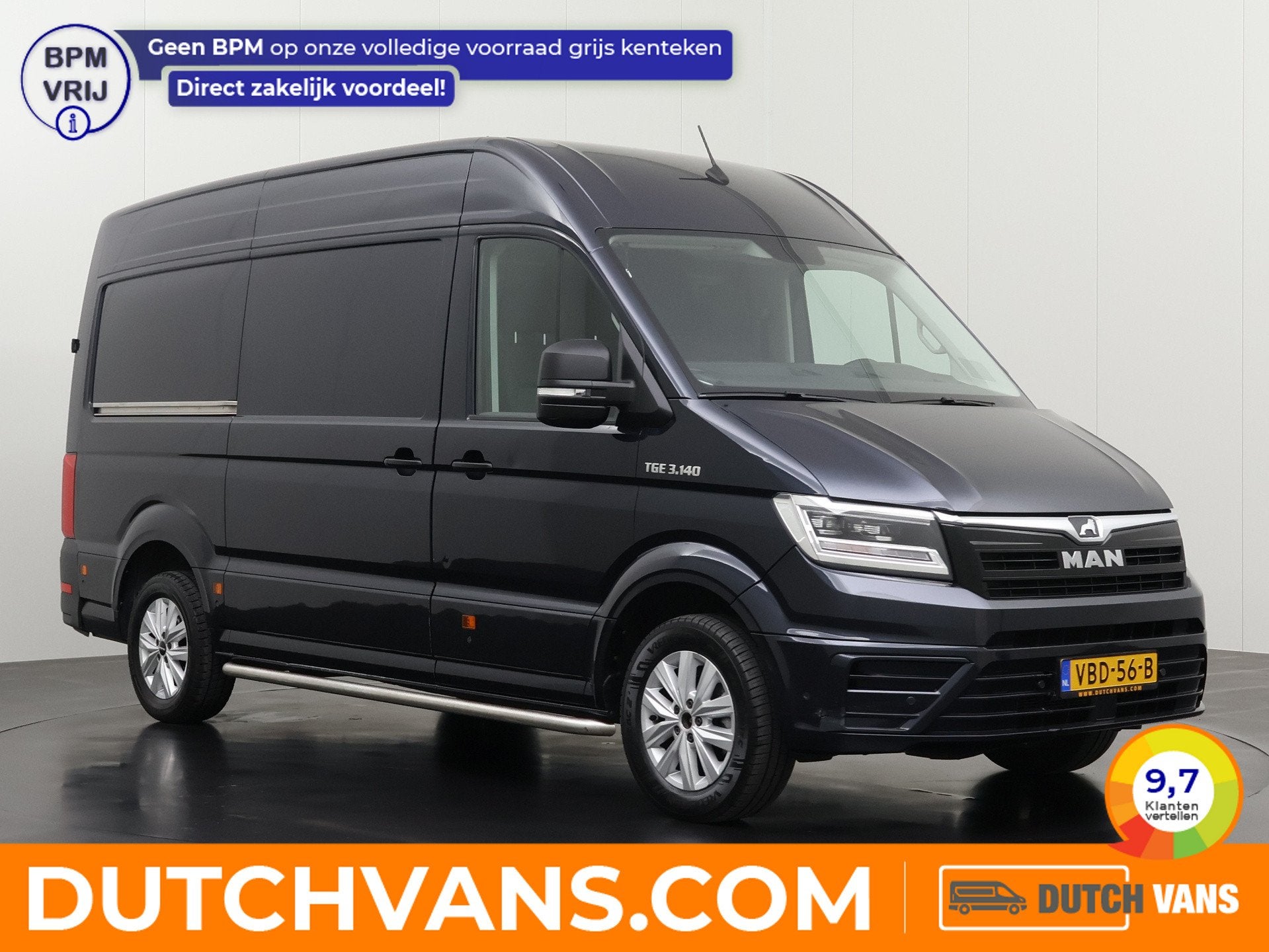 MAN TGE 2.0TDi 140PK Automaat L3H3 4x4 | 2xSchuifdeur | Led, Auto's, Automaat, Gebruikt, Euro 6, 4 cilinders