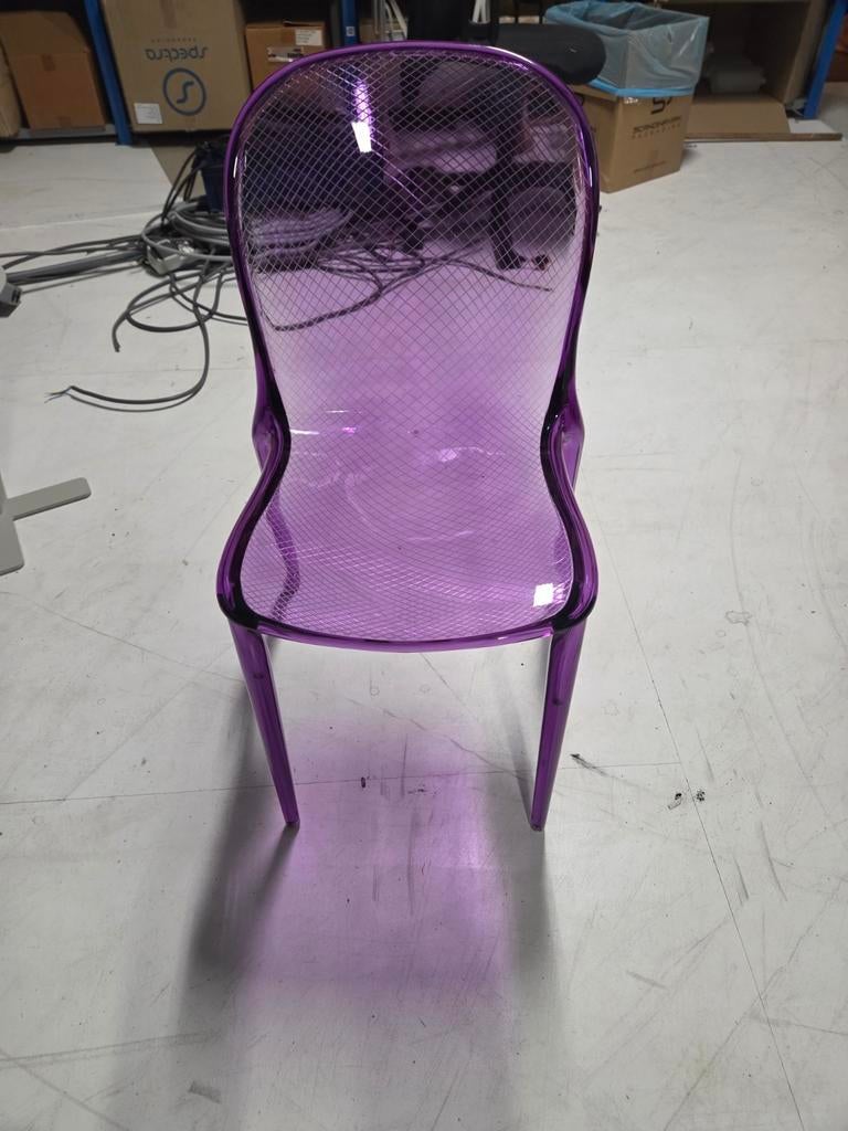 Kartell Thalya Stoel - Paars Transparant Design, Huis en Inrichting, Modern Design, Transparant, Kunststof, Overige kleuren, Ophalen of Verzenden