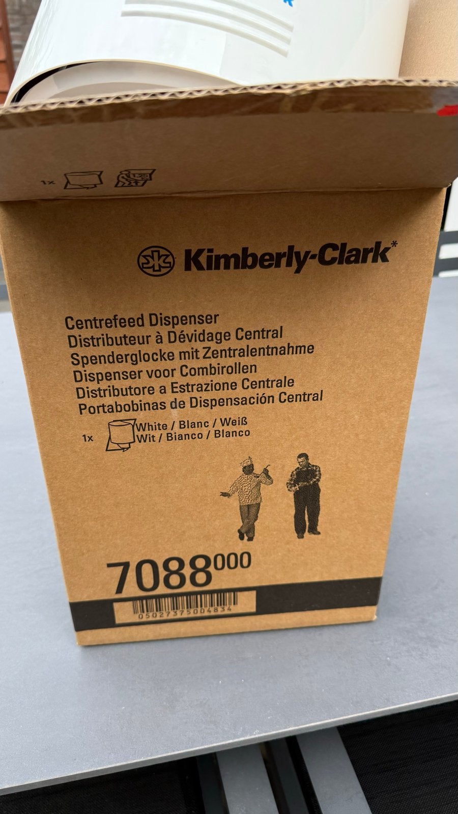Kimberly-Clark Centrefeed Dispenser - Papierrolhouder Wit, Ophalen of Verzenden
