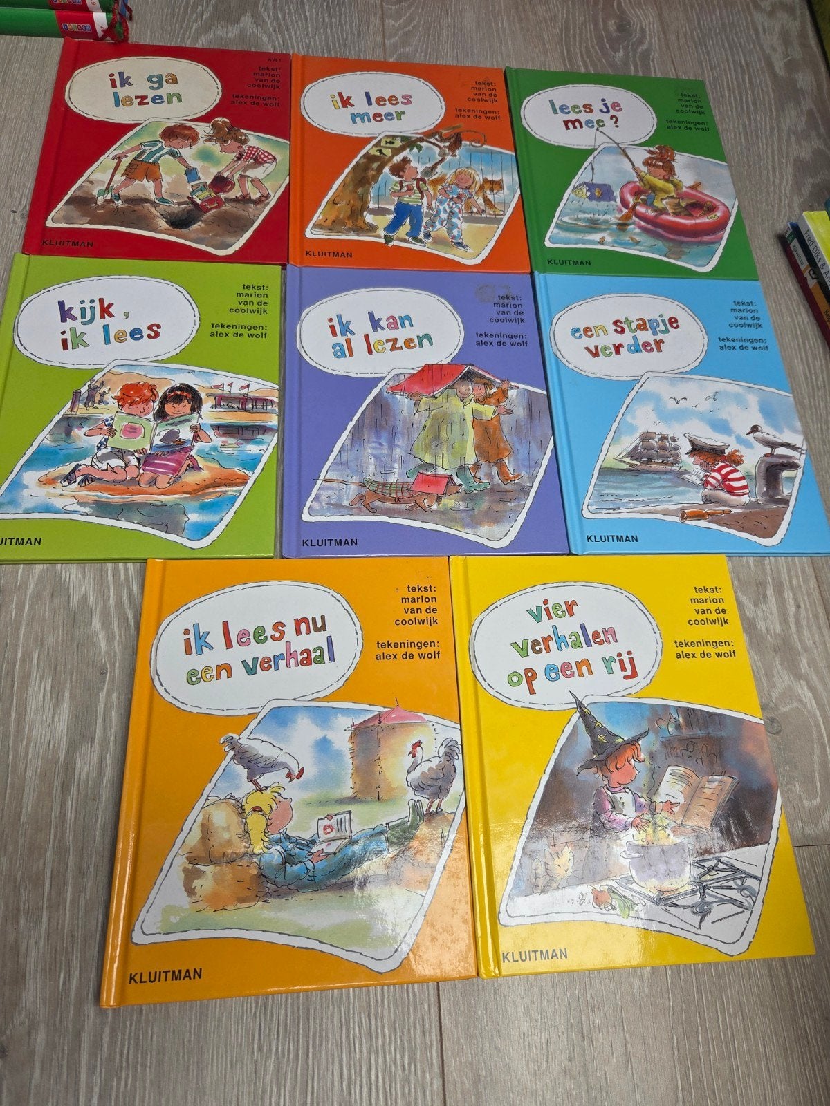 Kluitman AVI - Complete serie 1 tm 8 - Om te leren lezen, Ophalen of Verzenden, Zo goed als nieuw, Fictie algemeen