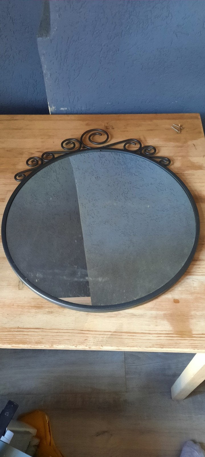 Ronde spiegel, Huis en Inrichting, Woonaccessoires | Dienbladen, Ophalen of Verzenden, Nieuw, Rechthoekig, Hout
