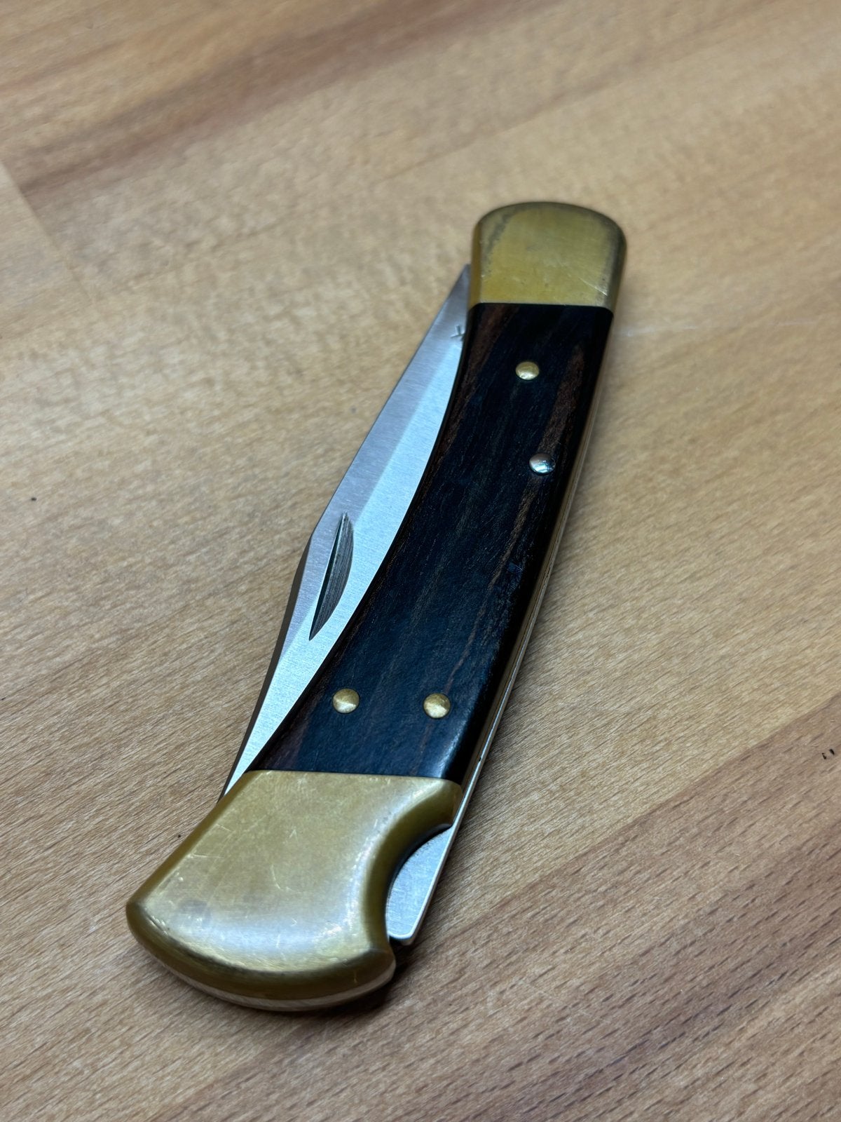 Buck 110 USA Zakmes - Klassiek Vouwmes, Caravans en Kamperen, Kampeergereedschap, Gebruikt, B, Ophalen of Verzenden, B