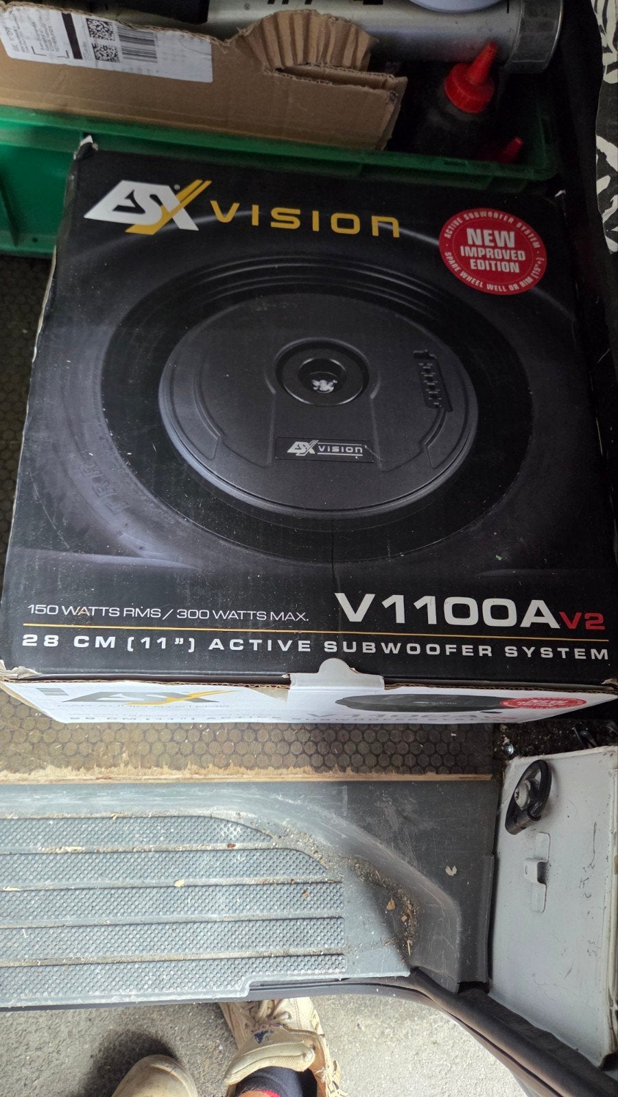 Subwoofer voor in reservewiel, Ophalen of Verzenden, Zo goed als nieuw