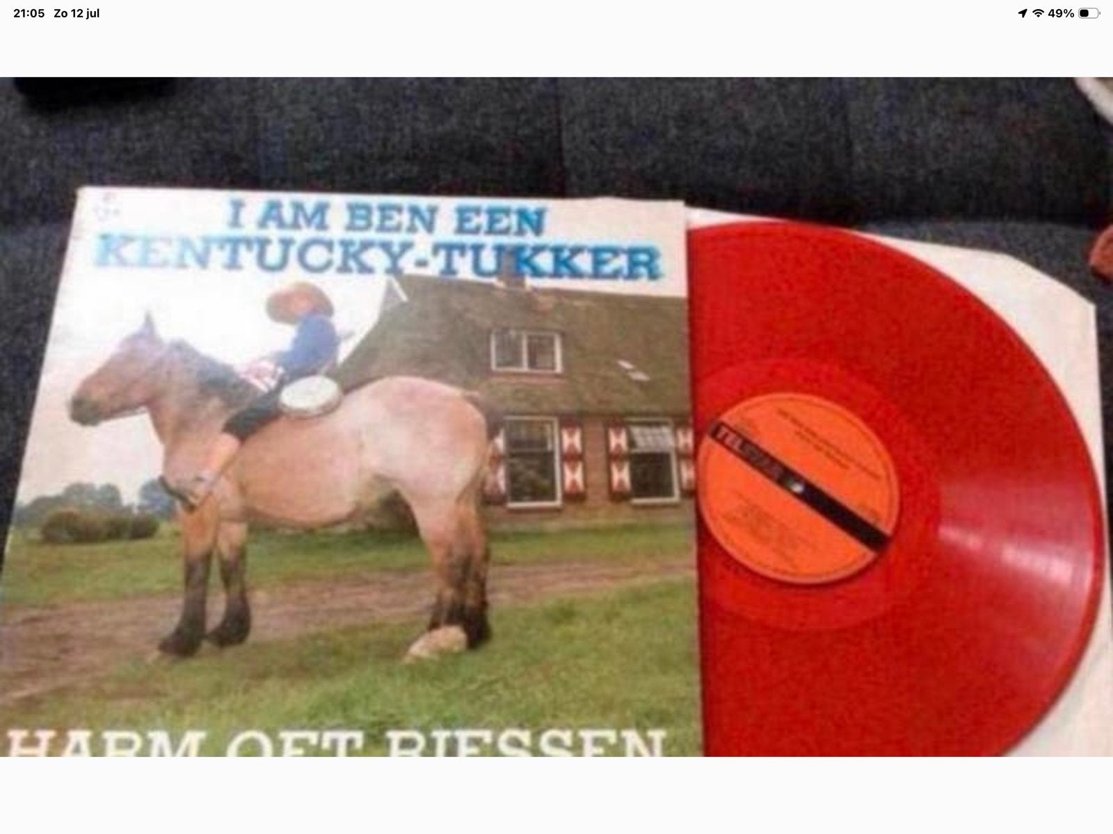 Vinyl Harm oet Overijssel 🌺 I Am ben een  Kentuckie Tucker, Cd's en Dvd's, Ophalen of Verzenden, Zo goed als nieuw, Overige formaten