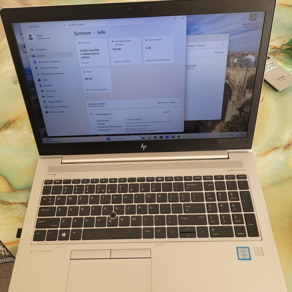 HP Elitebook 850 G6, Computers en Software, Windows Laptops, Ophalen of Verzenden, 15 inch, 2 tot 3 Ghz