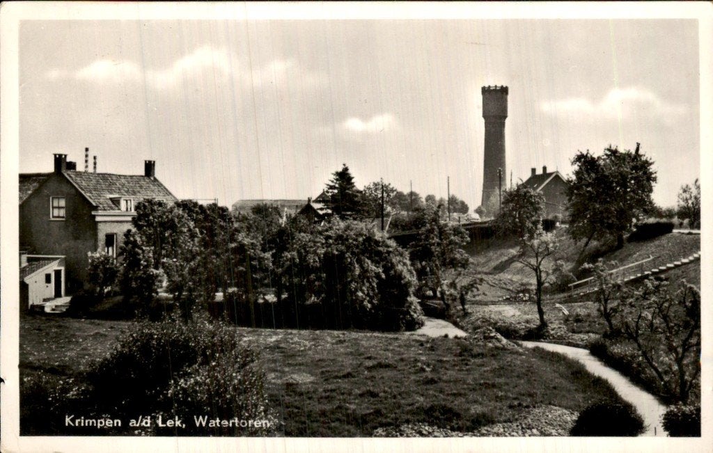 Krimpen a/d Lek - Watertoren - Ansicht, Ophalen of Verzenden, Voor 1920, Gelopen, Zuid-Holland