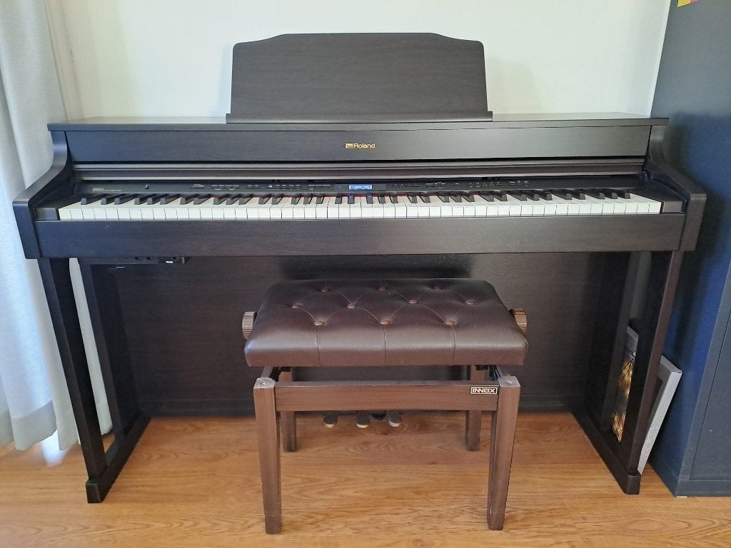 Digitale piano Roland HP-603A, Ophalen, Gebruikt, Bruin, Digitaal