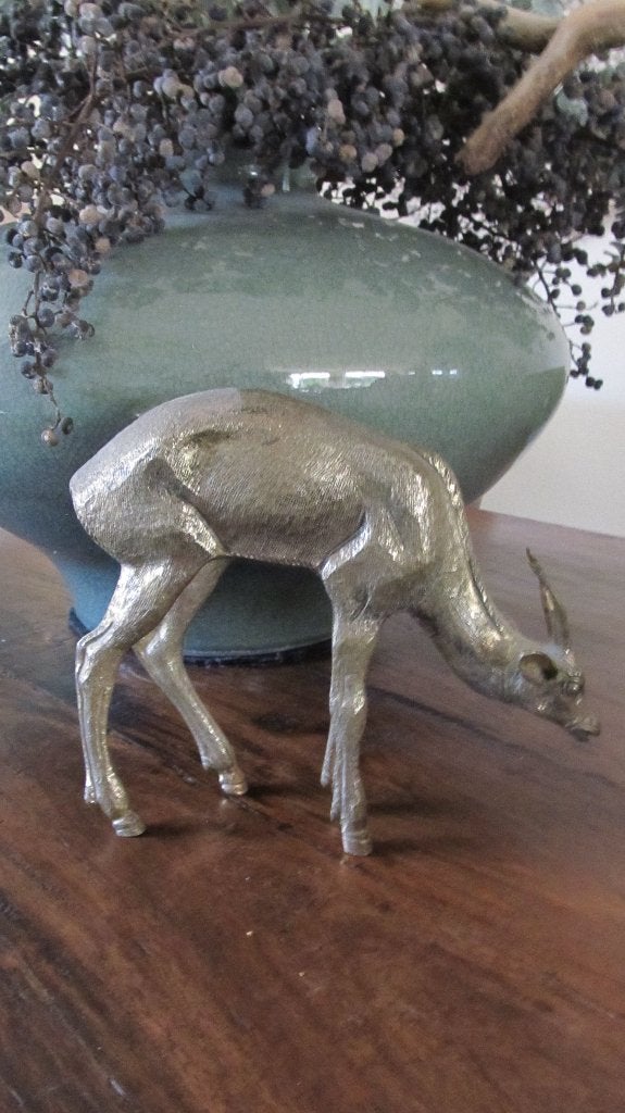 groot / BRONZEN  /HERT, Ophalen of Verzenden, Brons