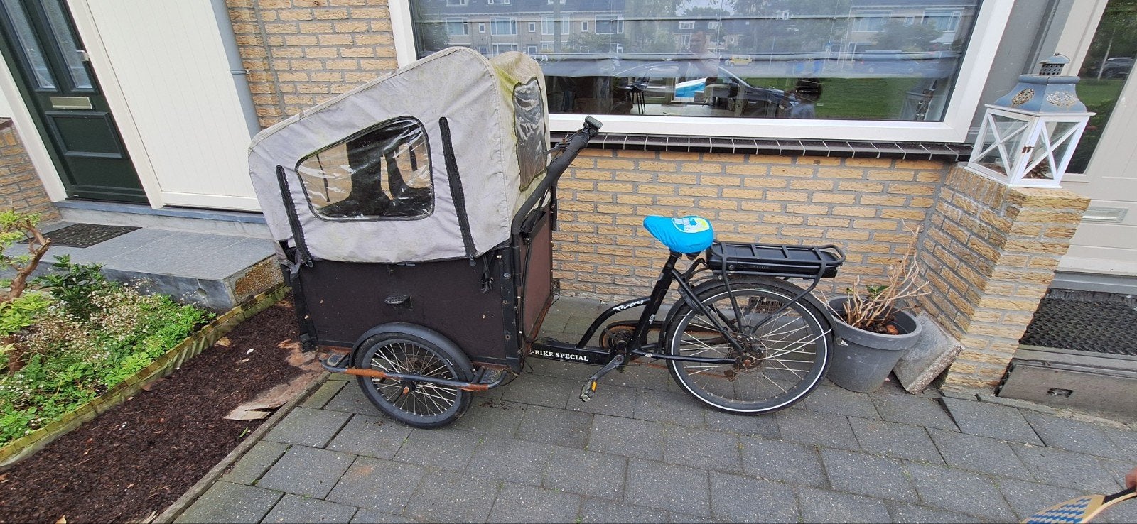 Bakfiets van Troy als opknapper - trapondersteuning defect, Fietsen en Brommers, Fietsen | Bakfietsen, Ophalen