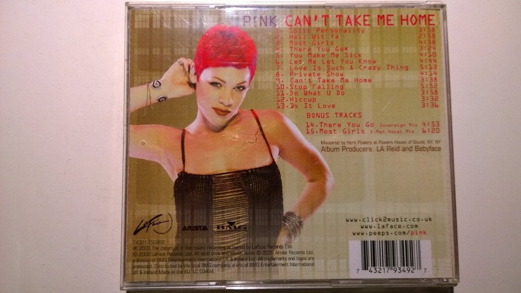 P!NK - Can't Take Me Home, Ophalen of Verzenden, Zo goed als nieuw, Pop, Album