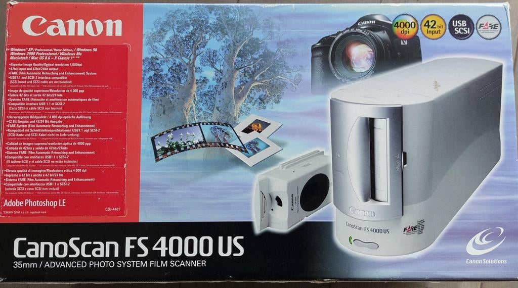 Canon CanoScan FS 4000 US Filmscanner - 4000 dpi, Diascanner, Canon, Ophalen of Verzenden, MacOS