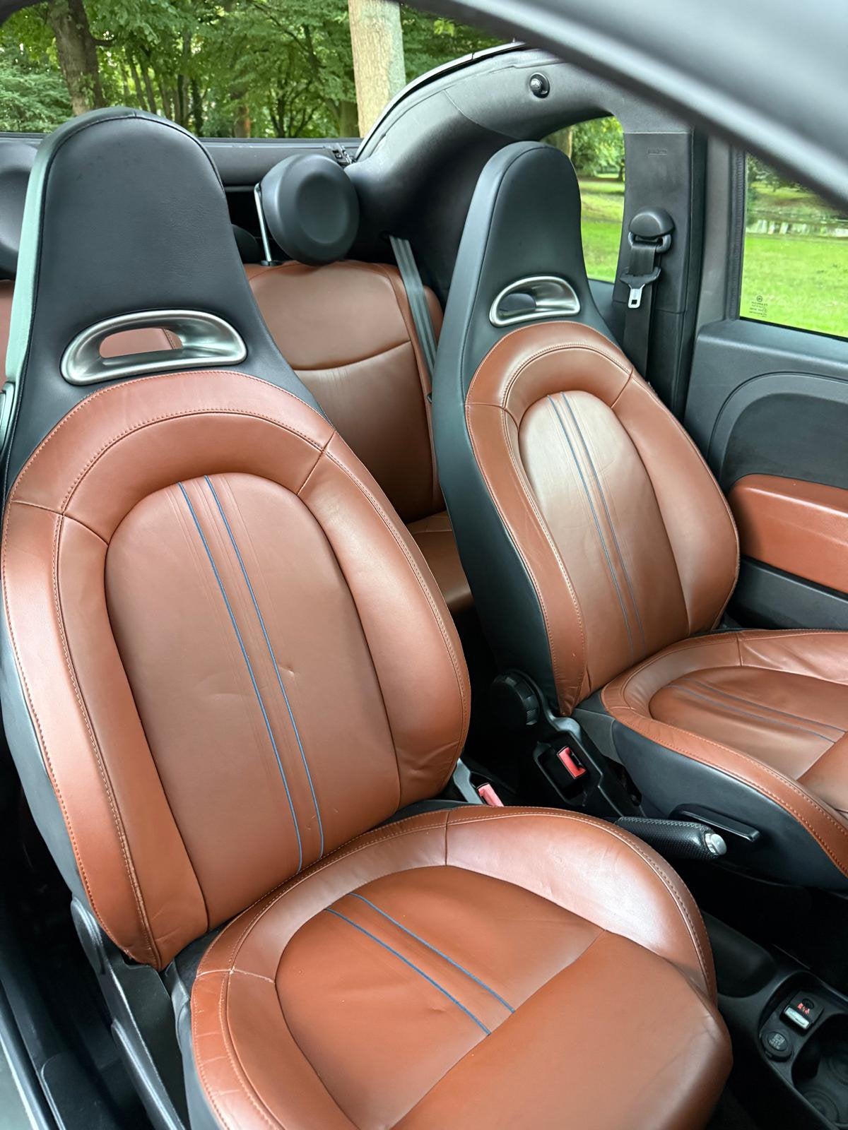 Fiat 500 1.4 T-jet Abarth C 103KW AUT 2012 Competitione., 15 km/l, 4 cilinders, 49 €/maand, Leder