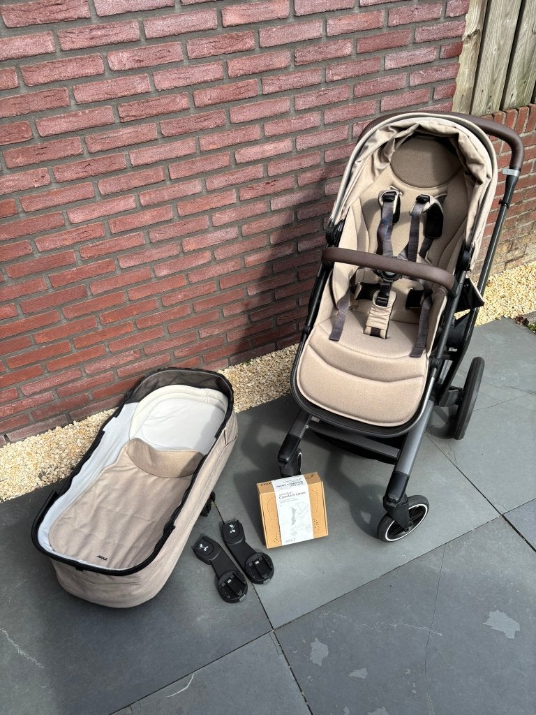 Joolz Day5 Sandy Taupe kinderwagen + reiswieg & accessoires, Zo goed als nieuw, Combiwagen, Met reiswieg, Ophalen