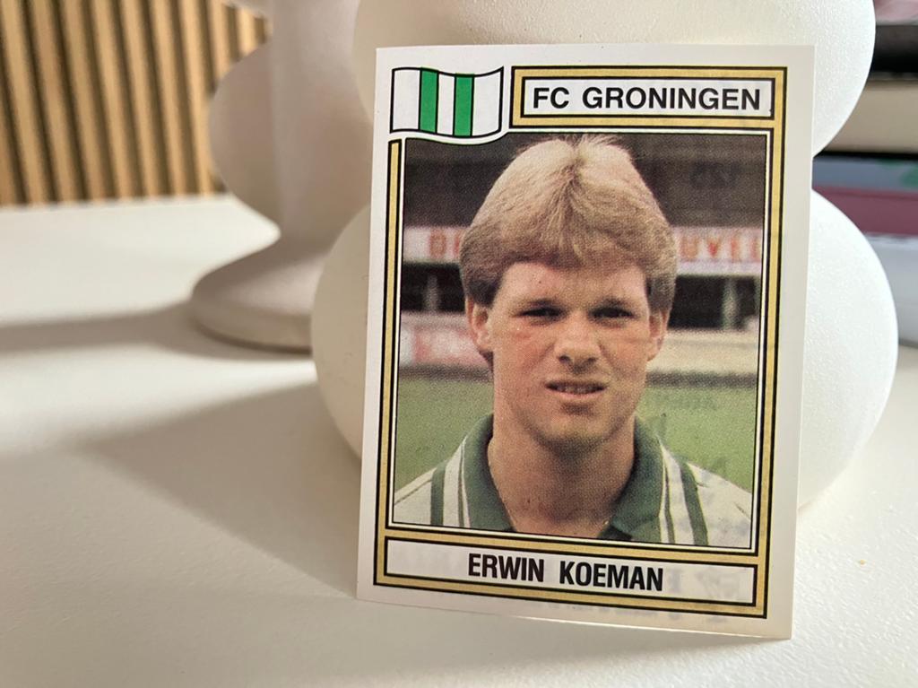 Panini Erwin Koeman (FC Groningen) - Voetbal ‘83, Verzamelen, Sportartikelen en Voetbal, Ophalen of Verzenden, Zo goed als nieuw