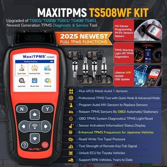 TPMS Diagnosetool – Bandenspanning Controle, Corvance B.V., Verzenden, Nieuw, Corvancebol@gmail.com