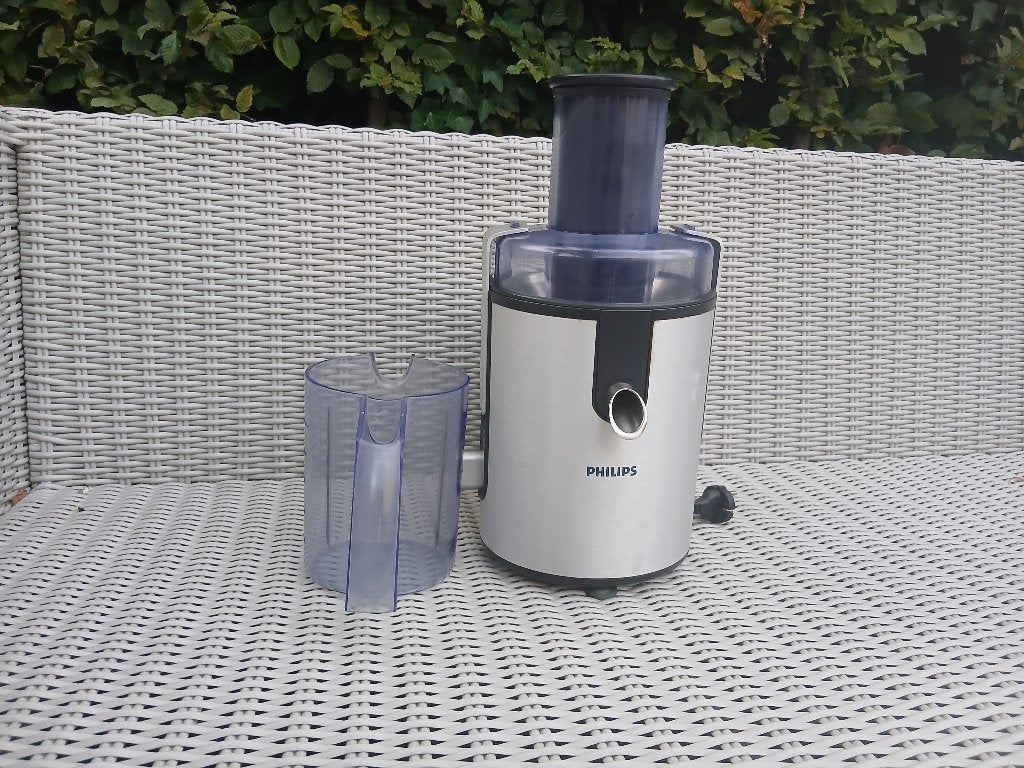 Philips HR1861 Sapcentrifuge (700W) – Aluminium – Compleet, Ophalen, Gebruikt, Elektrisch, Sapcentrifuge