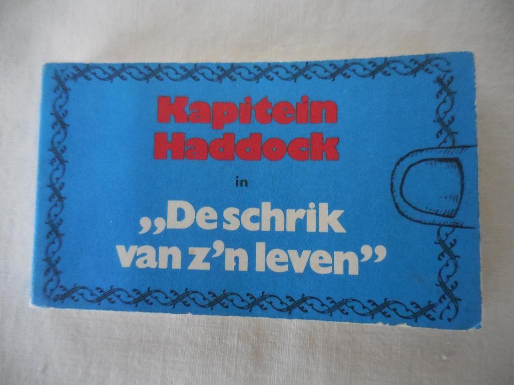 Kapitein Haddock in ‘De schrik van z’n leven’ Filmboekje., Ophalen, Kuifje, Zo goed als nieuw, Overige typen