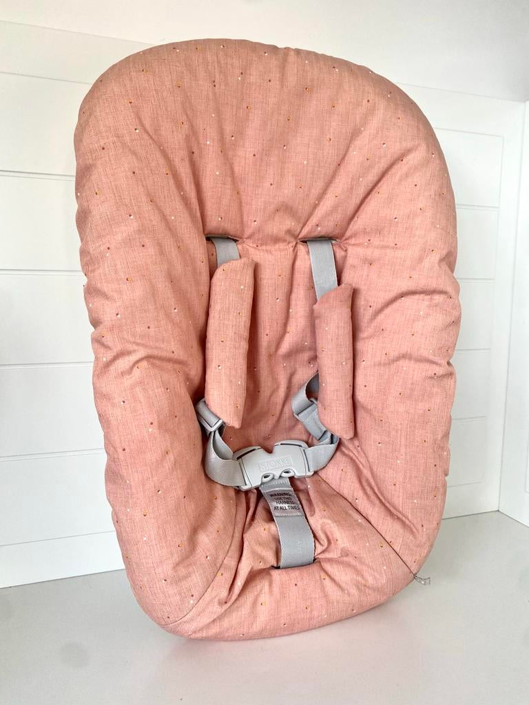 Stokke Tripp Trapp Newborn Set - Roze met stippen, Ophalen of Verzenden, Zo goed als nieuw, Overige typen, Gordel(s)