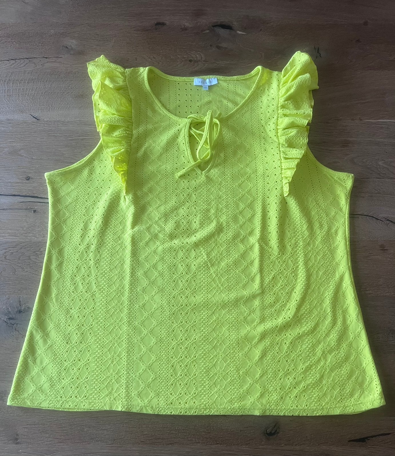 Bel&Bo topjes maat xxl 44 46 stretch, Kleding | Dames, Tops, Zo goed als nieuw, Maat 46/48 (XL) of groter, Geel, Zonder mouw, Ophalen of Verzenden