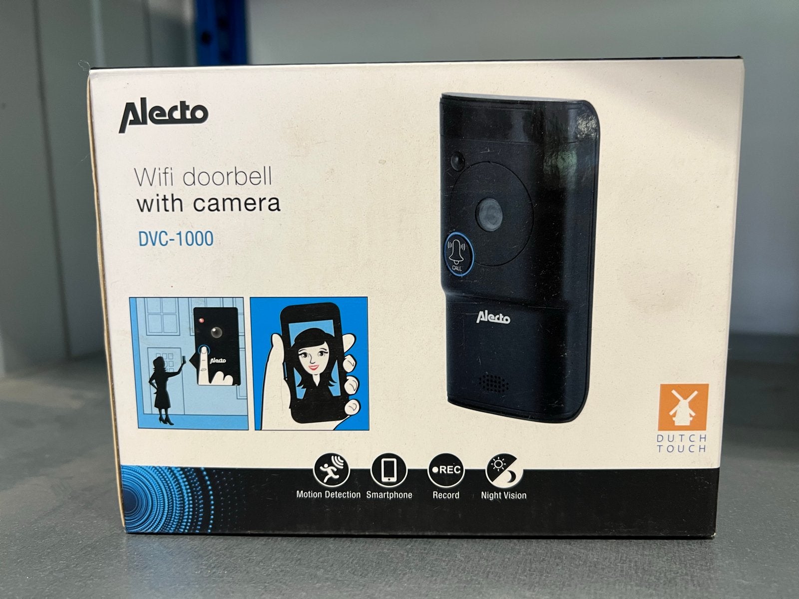 Alecto DVC-1000 Wifi Deurbel met Camera, Ophalen of Verzenden, Bewegingsdetectiesensor, Nieuw, Draadloos