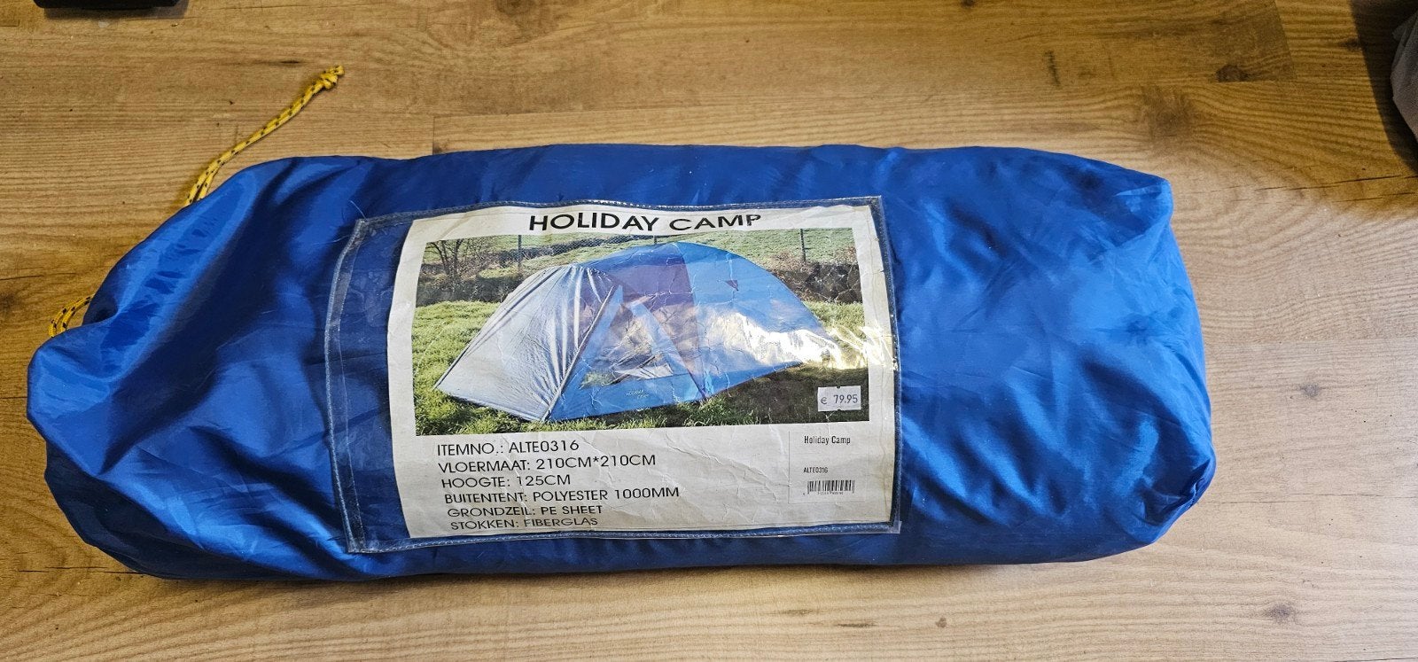 Holiday Camp Koepeltent - 210x210x125cm, Ophalen of Verzenden, Zo goed als nieuw, Tot en met 2