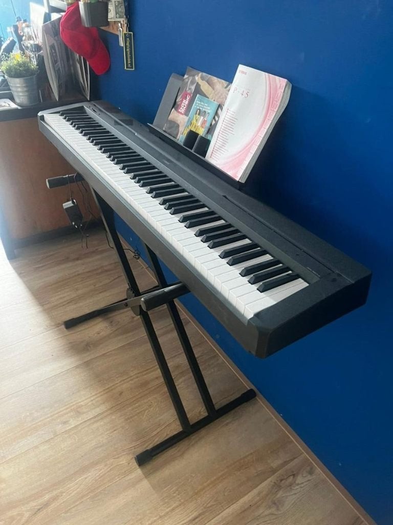 Yamaha p-45 piano, Ophalen, Nieuw, Zwart, Piano