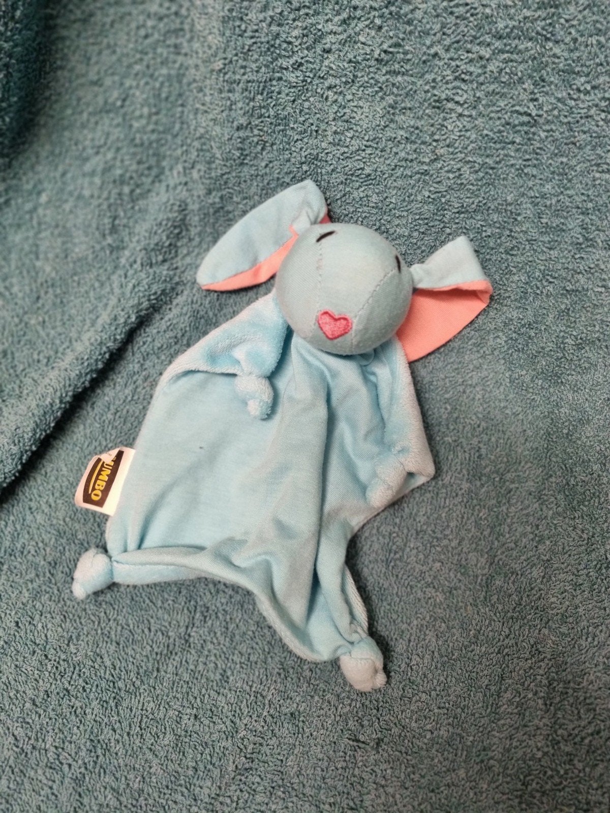 Jumbo knuffel konijn doekje nr 37, Ophalen of Verzenden, Konijn