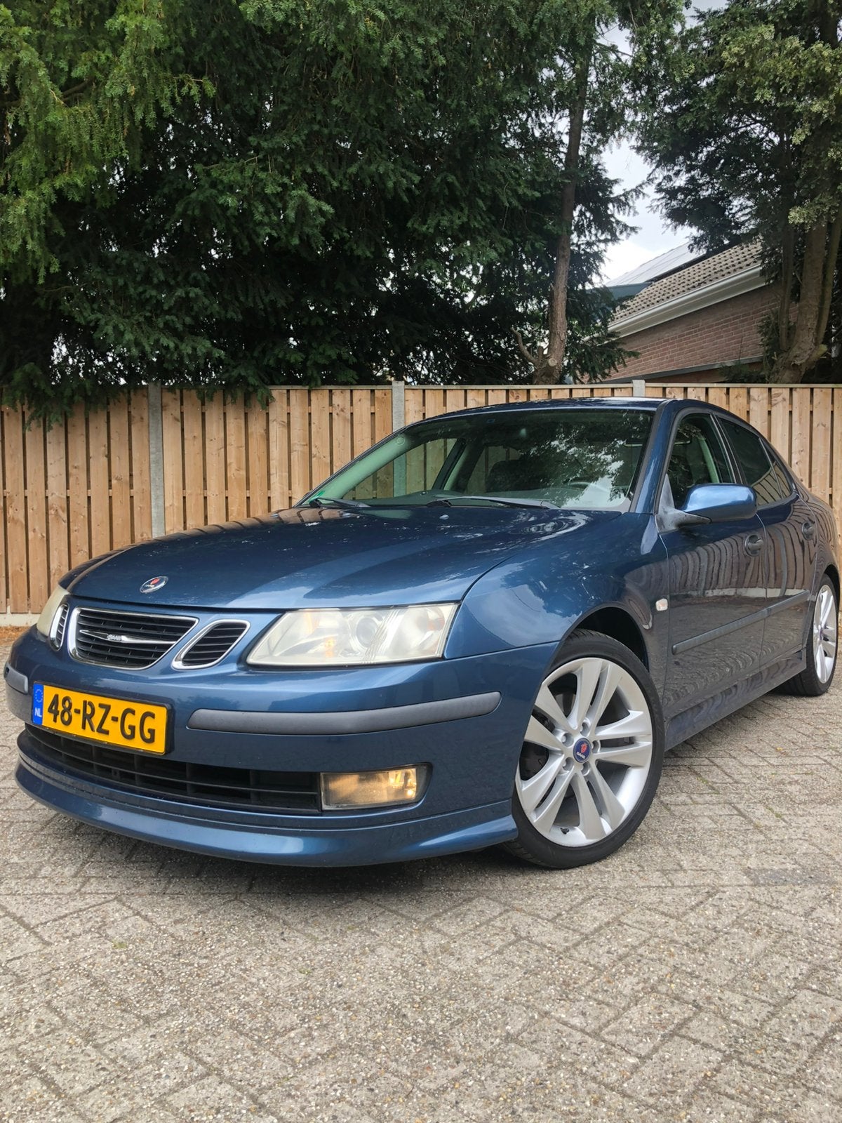 Unieke Saab 9-3 SS 1.8t Aero Hirsch Performance (origineel), Stoelverwarming, 4 cilinders, Blauw, Leder