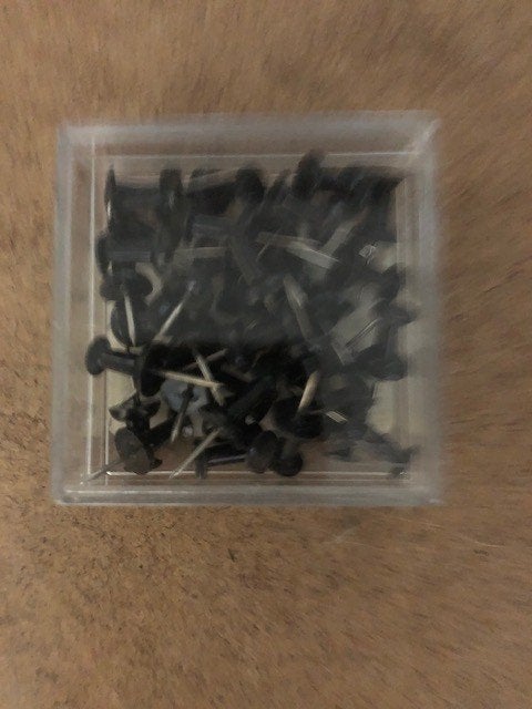 Push pins zwart, Diversen, Bureau-accessoires, Ophalen of Verzenden, Nieuw