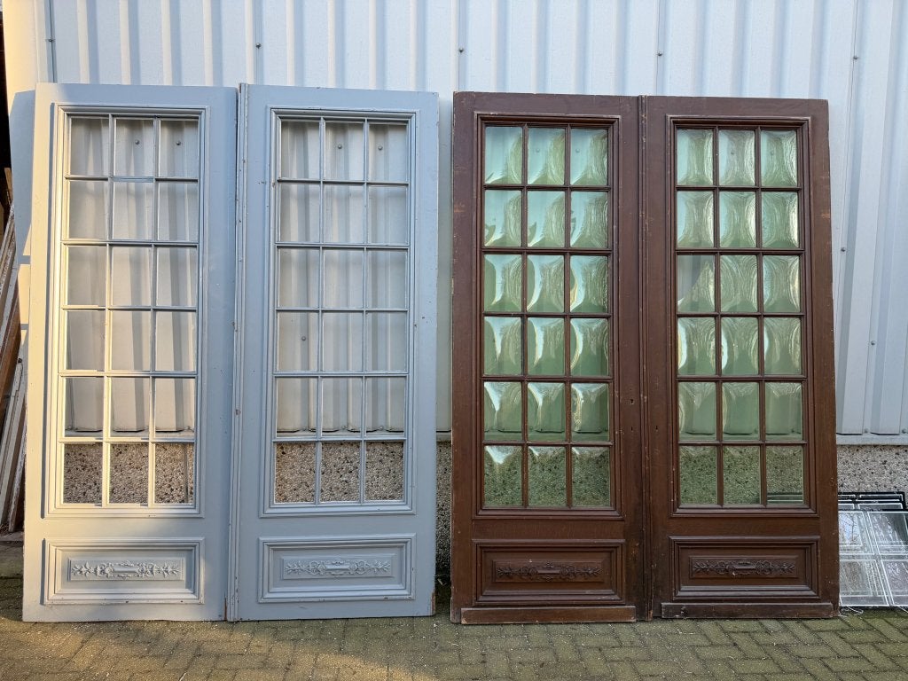 2 unieke sets antieke dubbele deuren 97,5 x 257 per deur, Doe-het-zelf en Verbouw, Deuren en Horren, La belle porte, Jurgen.hoogenboezem@gmail.com