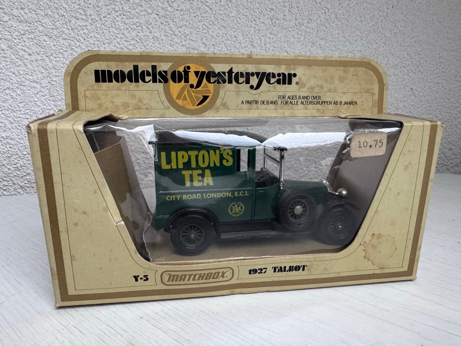 Matchbox Models of Yesteryear Y-5 1927 Talbot Lipton's Tea, Overige merken, Auto, 1:32 tot 1:50, Ophalen of Verzenden
