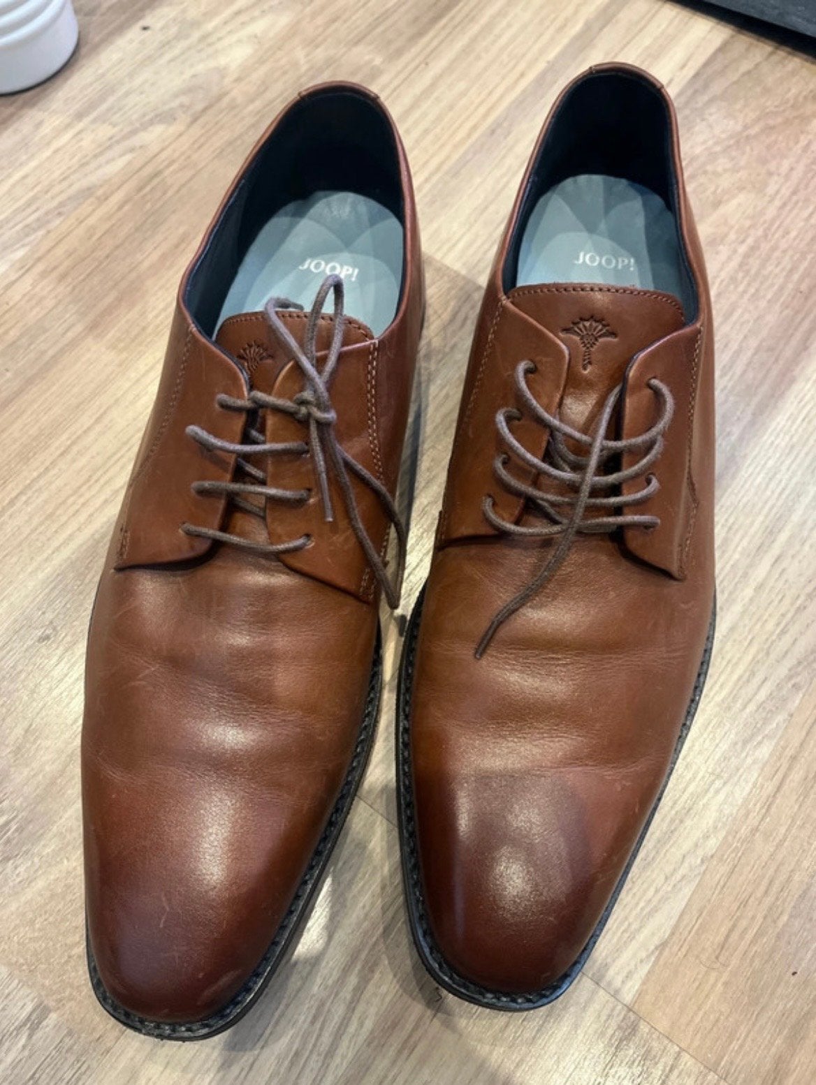 Joop! Nette Leren Veterschoenen - Maat 46, Ophalen of Verzenden, Gedragen, Bruin, Veterschoenen