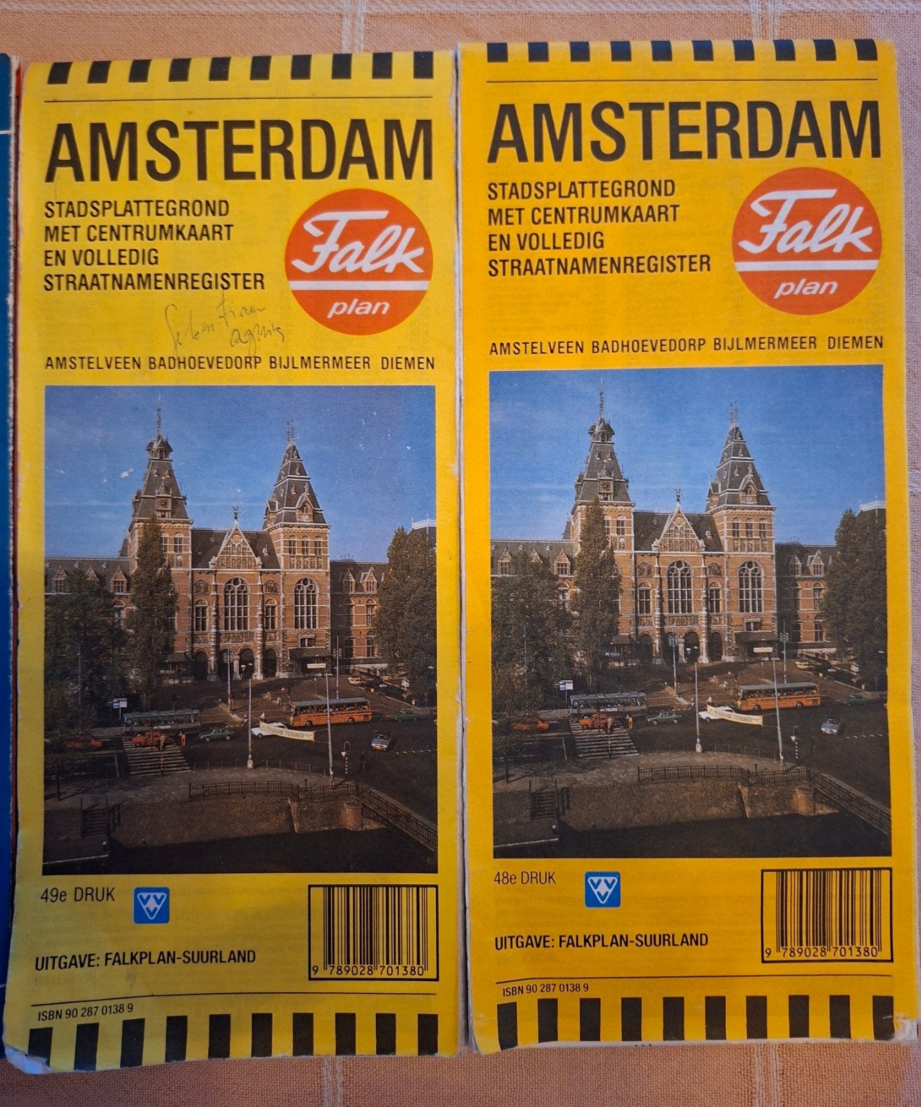 AMSTERDAM Stadsplattegrond Falk plan, Gelezen, Ophalen of Verzenden, Landkaart, 1800 tot 2000