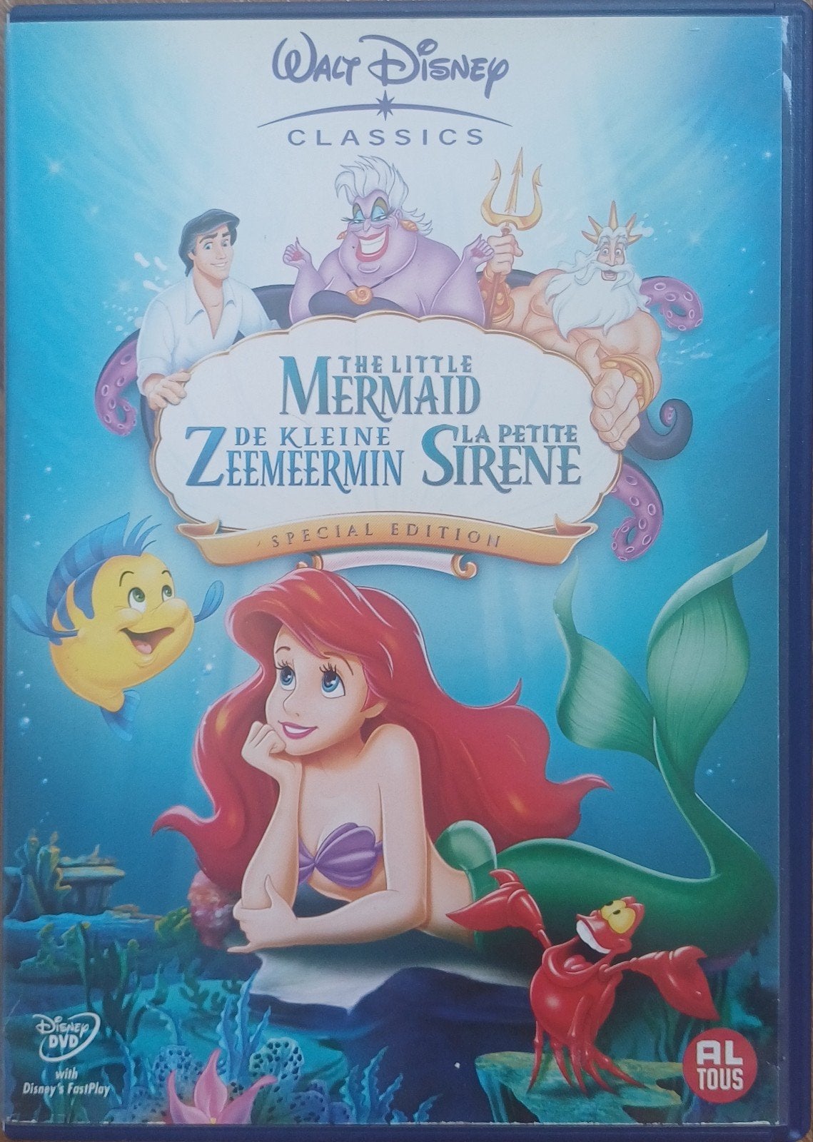 De Kleine Zeemeermin - Special Edition Disney DVD, Gebruikt, Animatie, Nederlands, Ophalen of Verzenden