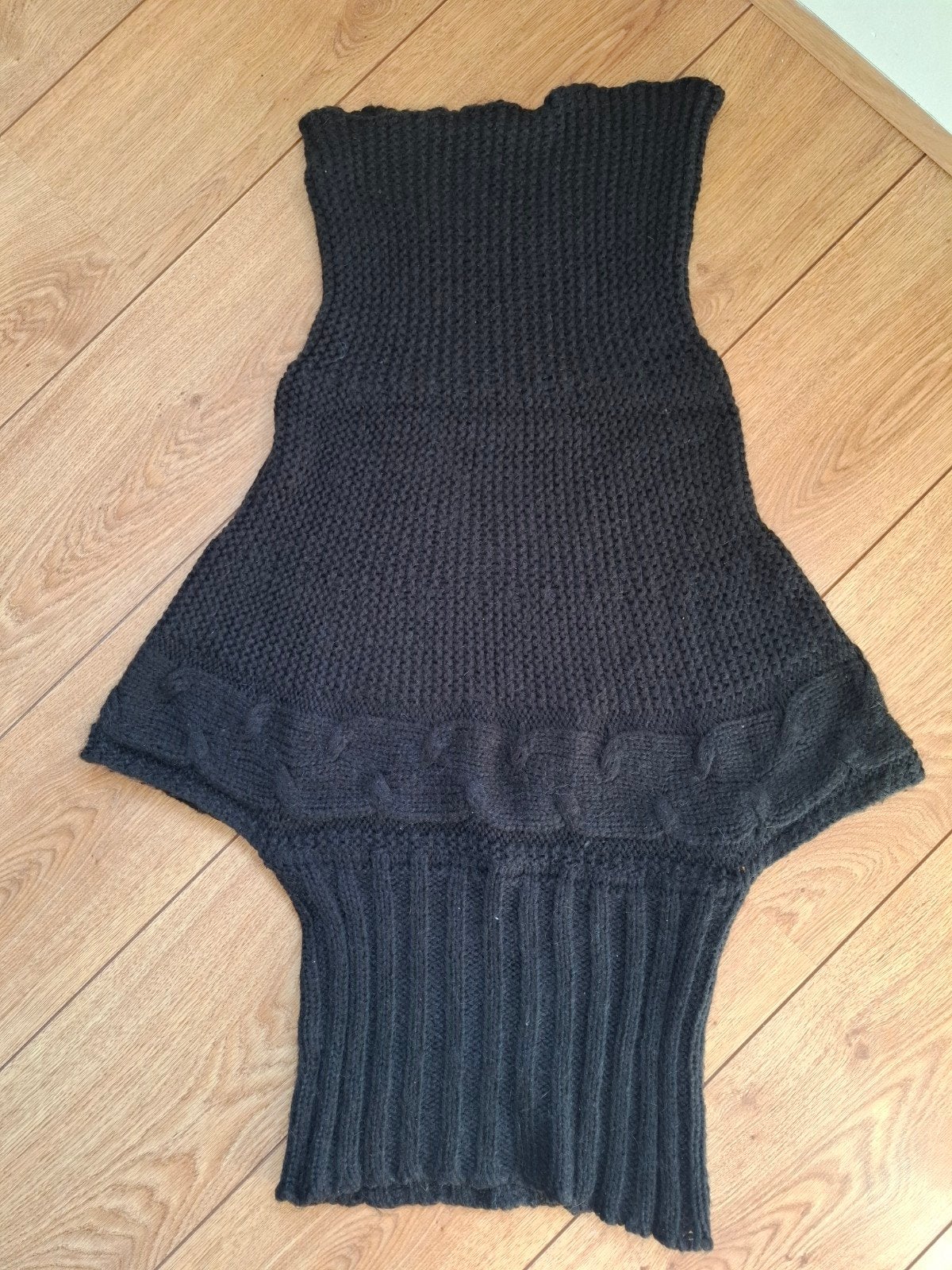Gebreide Trui met Col en Mohair Cora Kemperman, Maat 38/40 (M), Zwart, Ophalen of Verzenden, Cora Kemperman