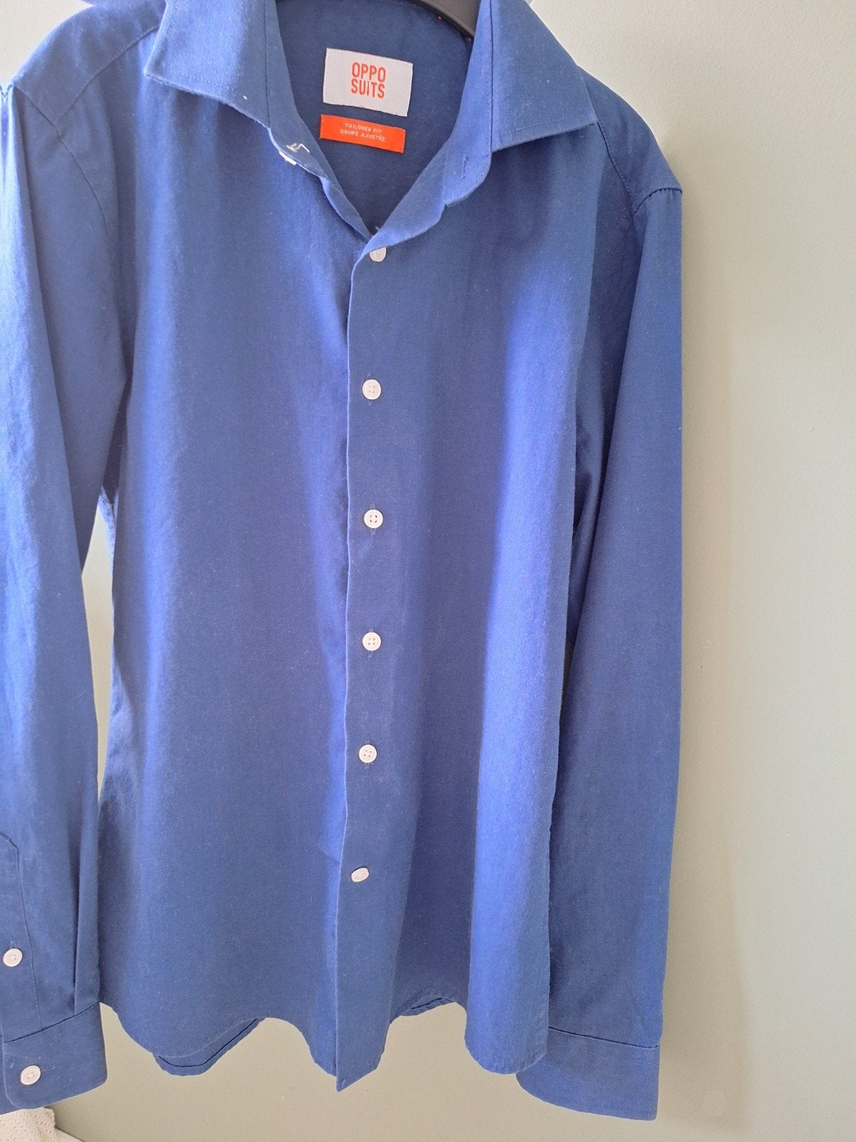 overhemd 158/164, Blauw, Opposuits, Ophalen of Verzenden, Overige halswijdtes
