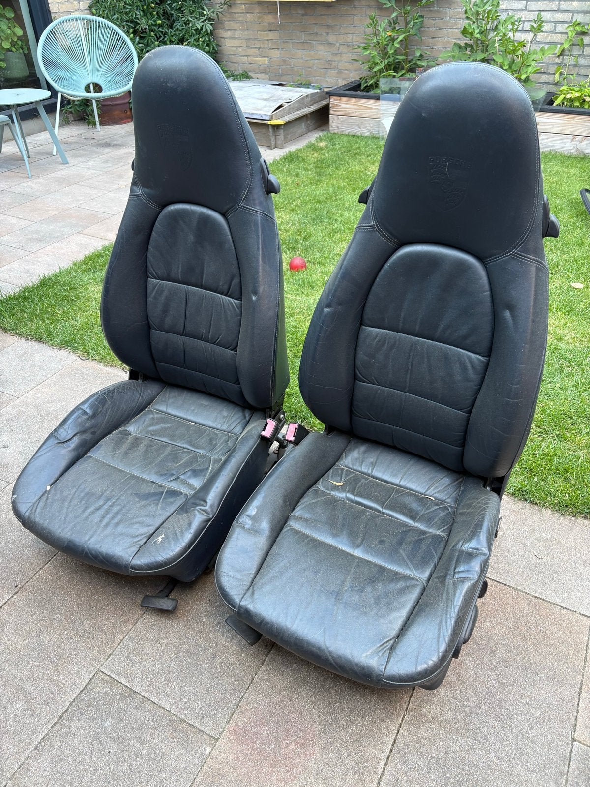 Porsche stoelen voor Volkswagen Golf/Caddy MK1, Auto-onderdelen, Ophalen, Gebruikt, Porsche