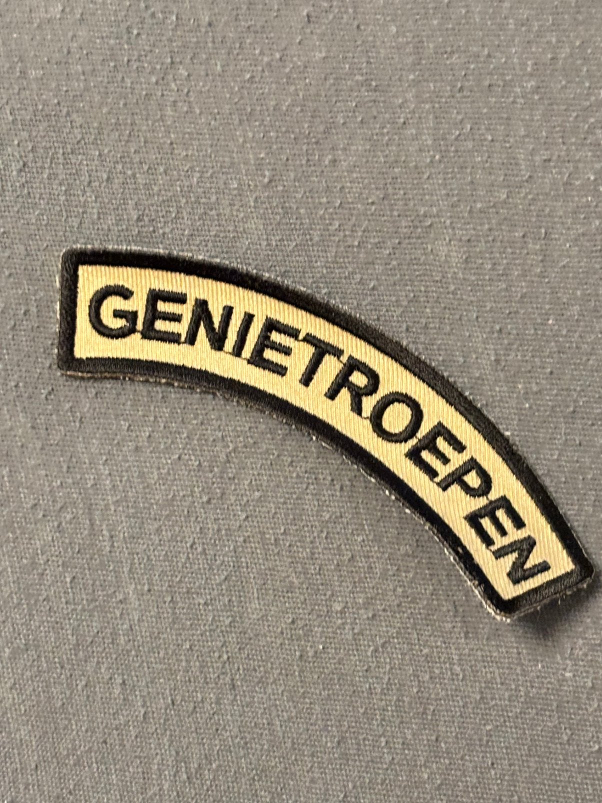 Straatnaam genietroepen, Verzamelen, Verzenden, Landmacht, Nederland, Embleem of Badge