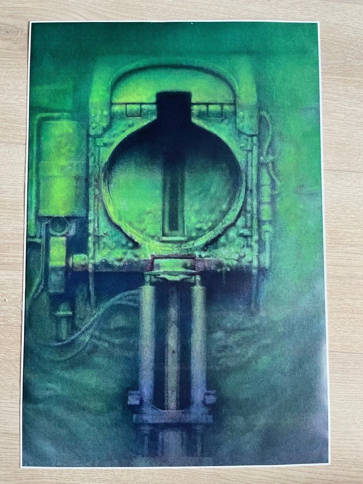 H.R. Giger 'Passagen' print op canvas - 40x60 cm, Verzenden, Textiel, Print, Overig onderwerp